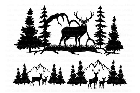 Download Life the Wild Life - Mountains Trees for Cricut Machine